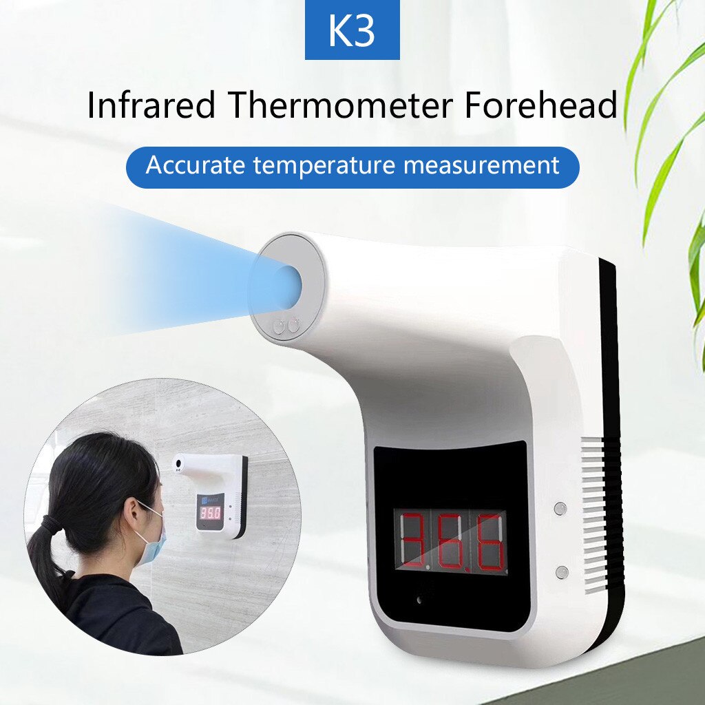 Non-Contact Infrared Temperature Measurement K3 Forehead Thermometer with Fever Alarm for Office Home Supermarket School: Default Title