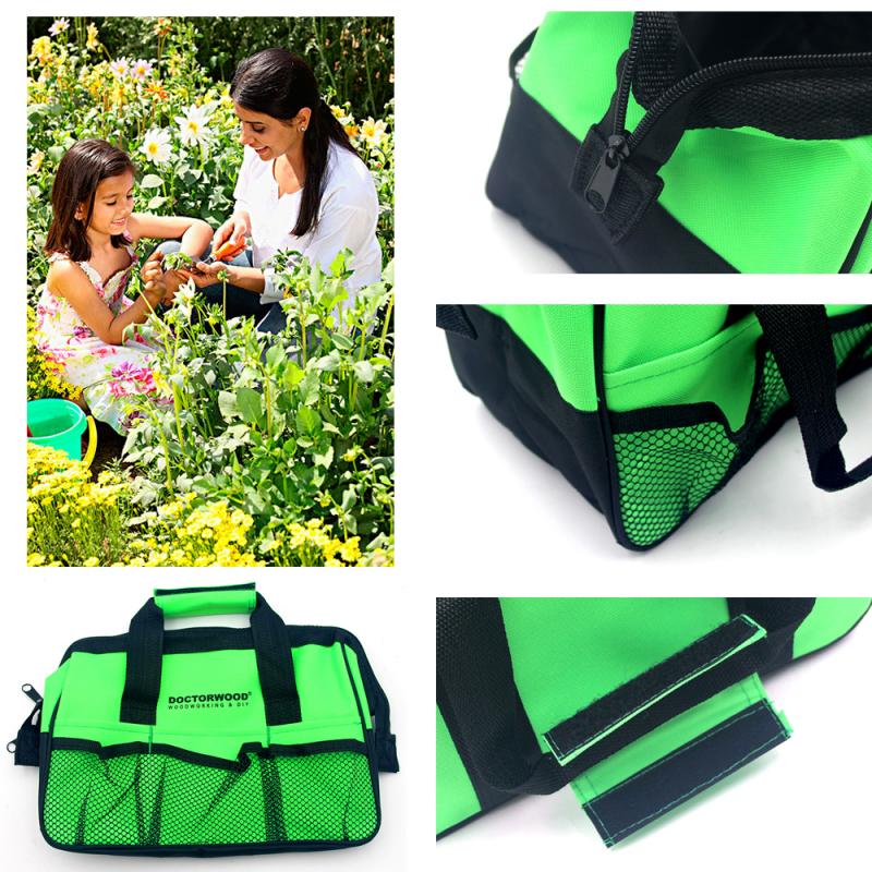 Multi Large Garden Tool Kits Bag Hand tool kit Storage Electrician Tools Bag DIY Kit Pockets Waist Pouch Canvas Waterproof