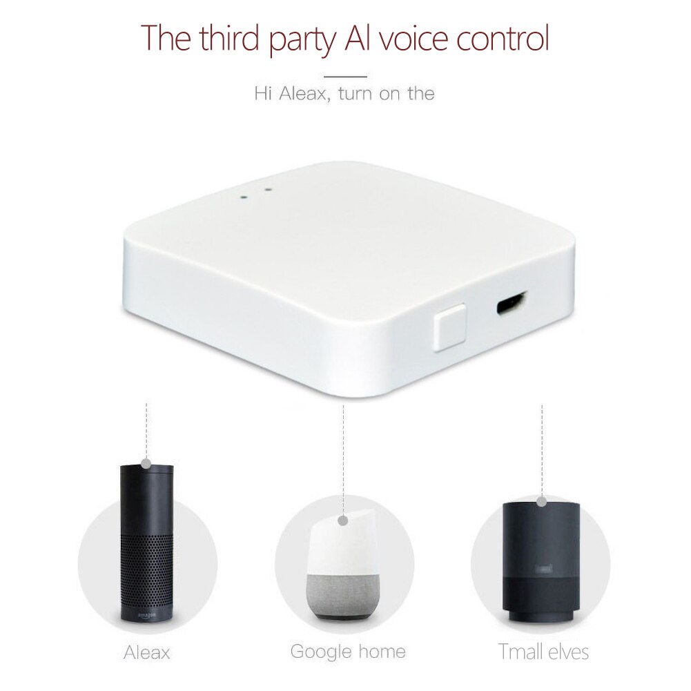 Smart Multi-Mode Gateway ZigBee WIFI Bluetooth Mesh Hub Smart Home Hub Work With Mi Home APP Apple Homekit Smart Home Control