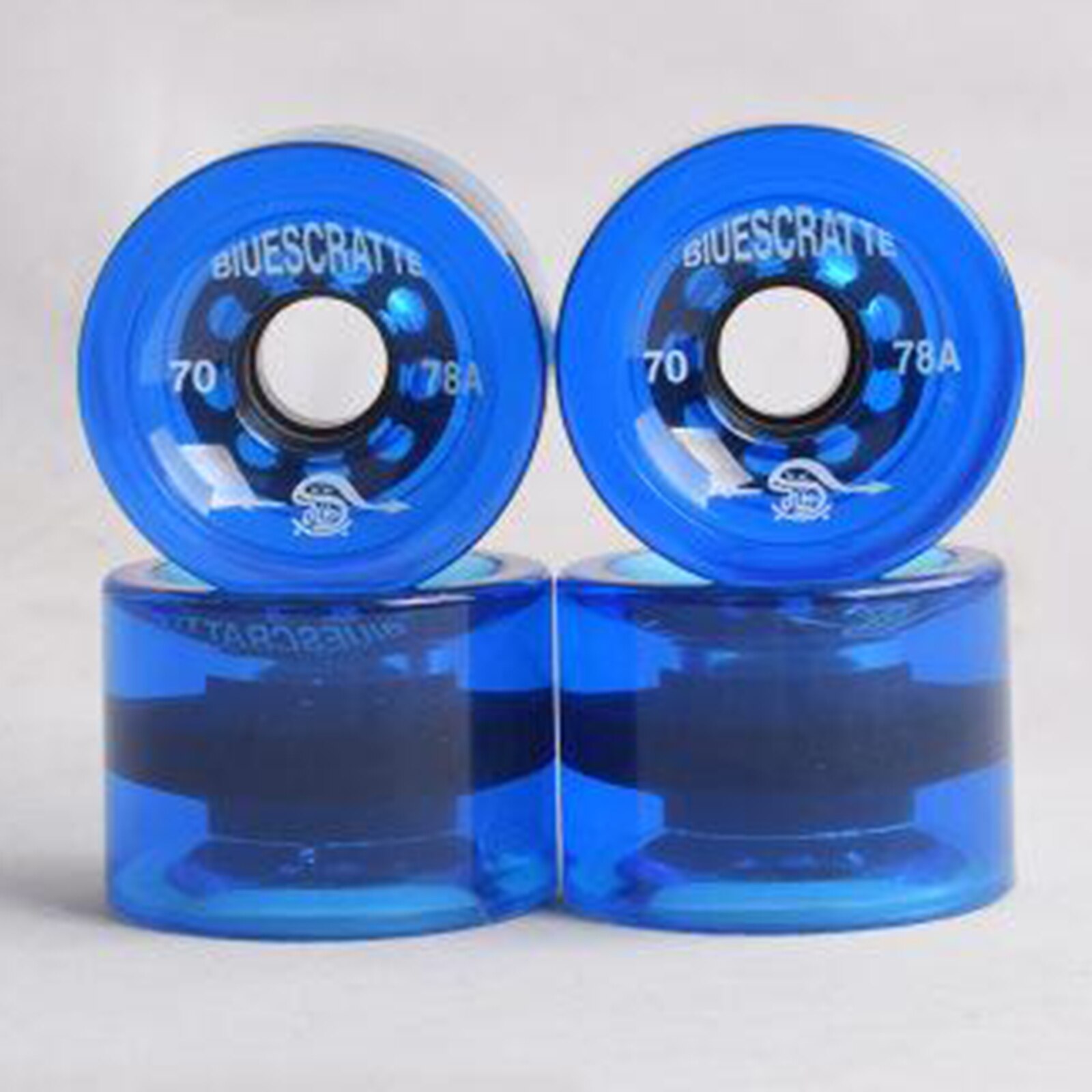 Roues de Skateboard d&#39;une dureté de 4x78a, 70x51mm, pièces bleues pour Longboard