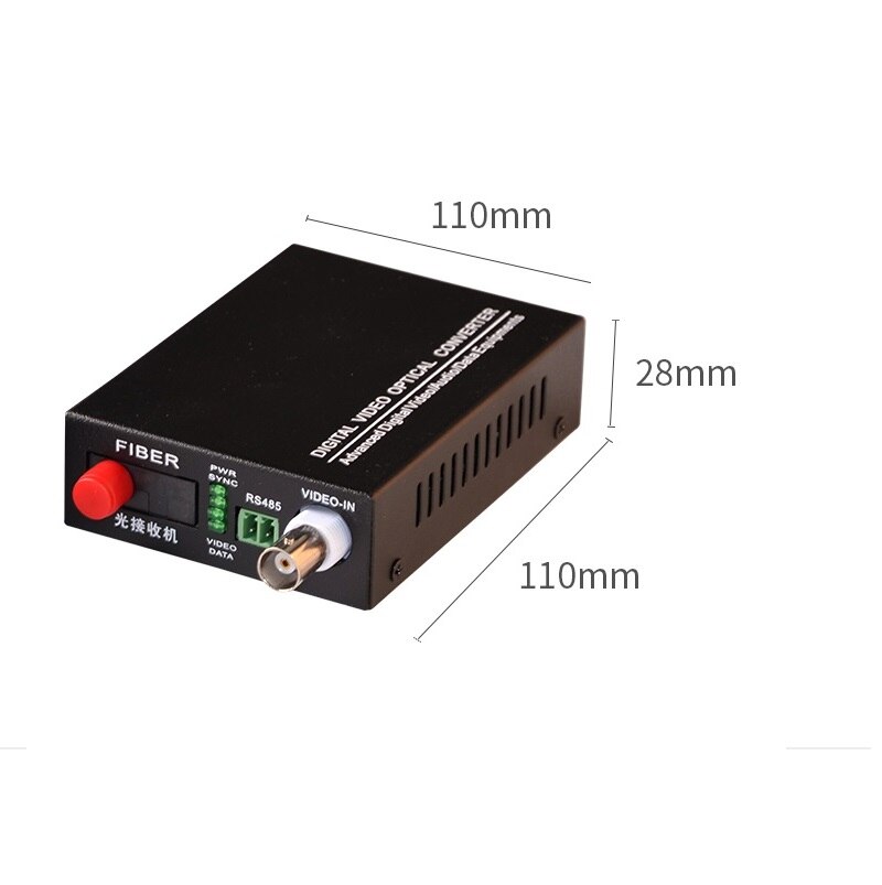 1 Pair Fiber Video Optical Transceiver 1 Channel Pure Video Optical Transceiver FC Port Single Mode Single Fiber 20KM