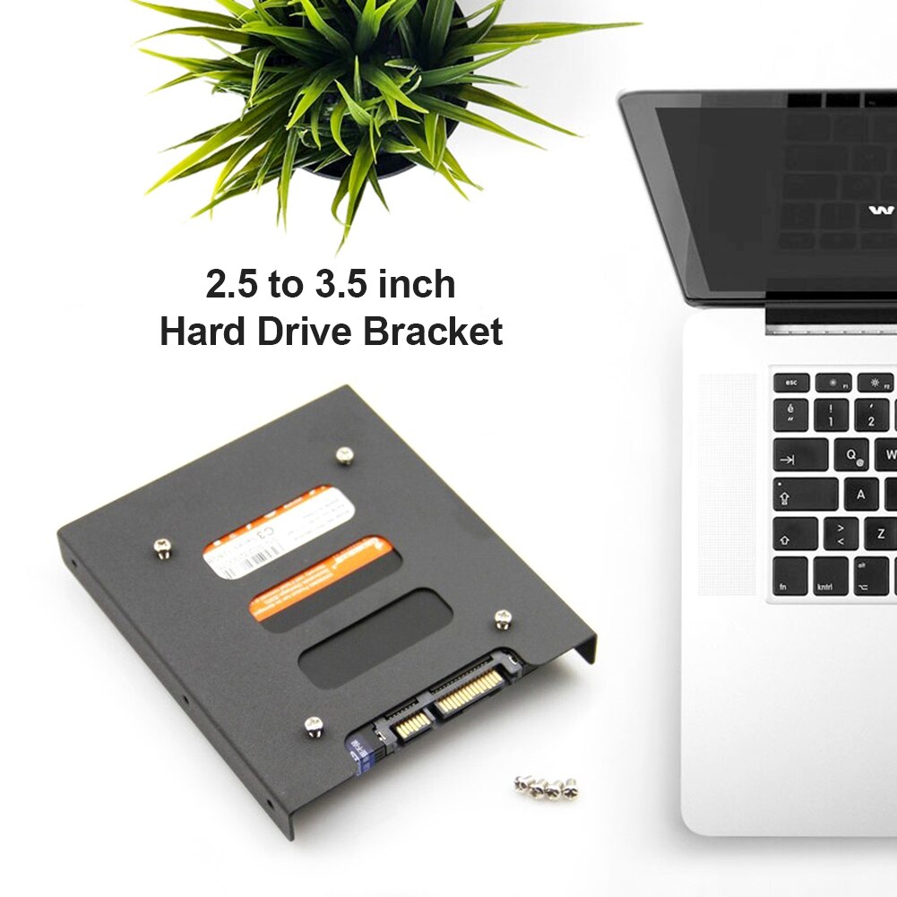 Metalen 2.5 Inch Tot 3.5 Inch Ssd Hdd Mount Adapter Harde Schijf Houder Beugel Ssd Hdd Hard Drive Bay Dock hdd Behuizing Bracket