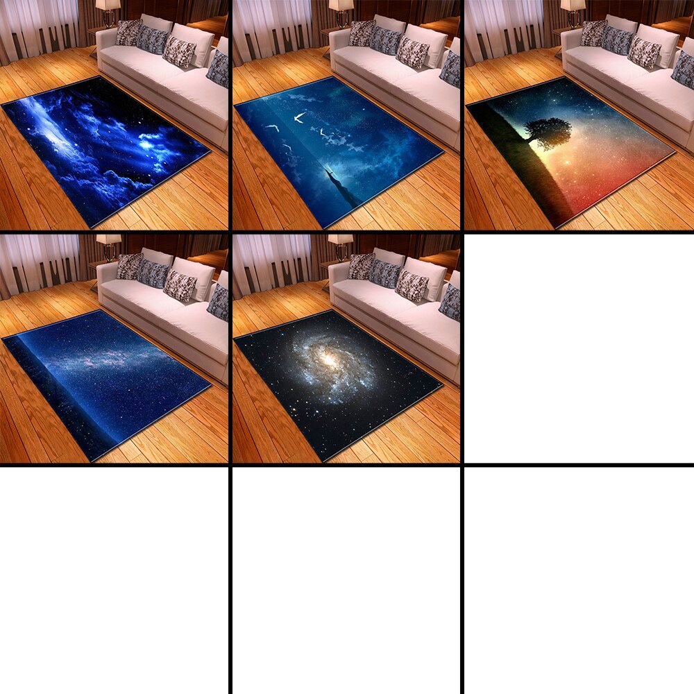 Nordic 3d universe galaxy space tæpper boligindretning sengebords tæpper bløde flannel spisebordstæpper og tæpper til stuen
