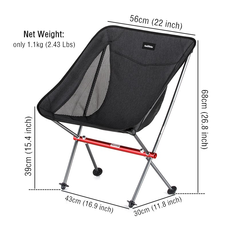 Naturehike Lightweight Portable Folding Beach Chair Folding Chair for Picnic Fishing Heavy Duty Outdoor Folding Camping Chair Se