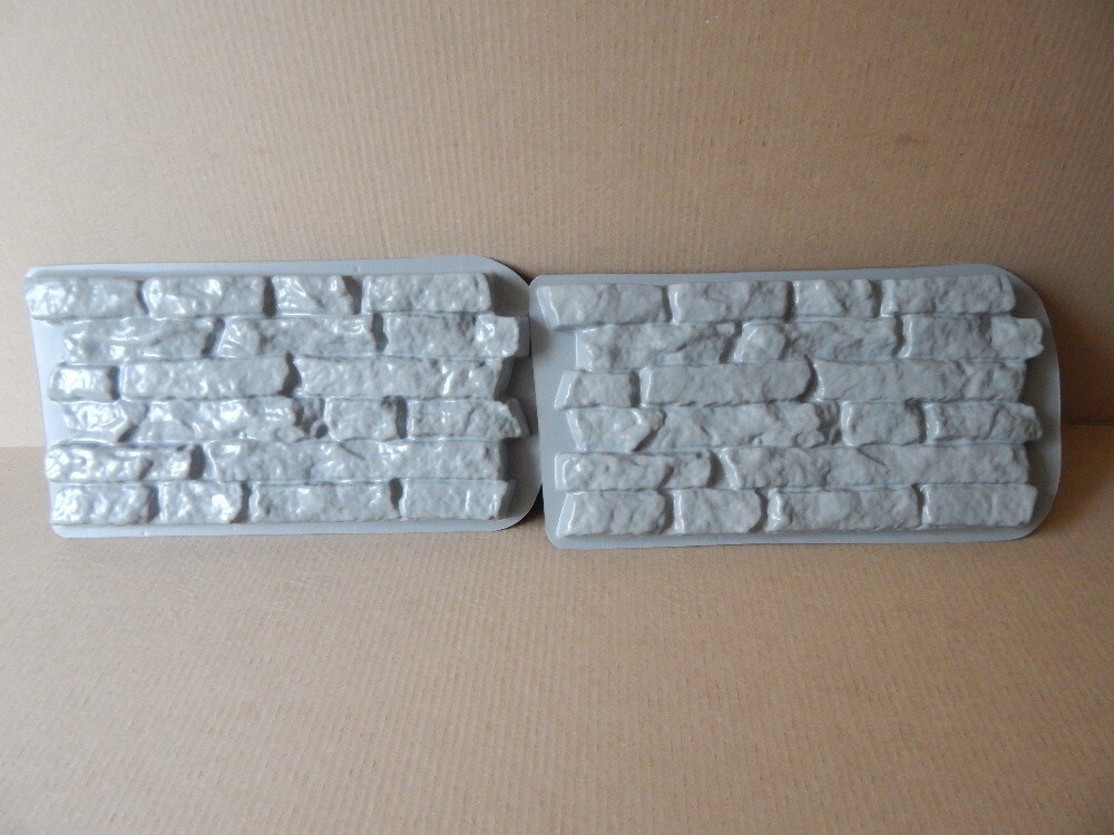 2 kawałki plastikowe formy robić betonu i gipsu kamienne płytki cementowe "jaskółczy ogon" dekoracyjne na ścianę, z tworzywa sztucznego plastikowe formy najlepsza cena