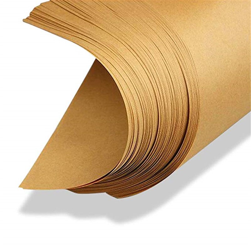Papel Kraft Natural de 100 piezas, papel de papelería de tamaño carta de 21x29cm, papel marrón en blanco para escritura a mano para Artes, manualidades, suministros de oficina