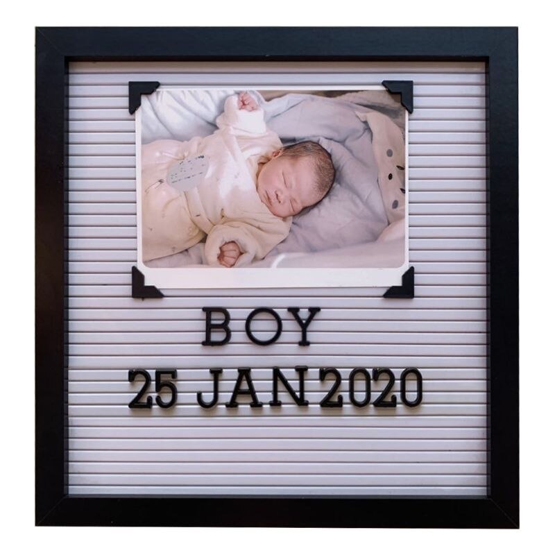 12X12 Inch Voelde Brief Board Met Frame Voorgesneden Letters Foto Voor Hangers Thuis Muur Decor Handgemaakte