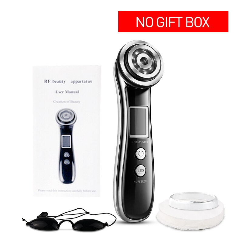 LED photon radio frequency radio frequency radio frequency EMS skin rejuvenation thin face firming massage beauty instrument: no box