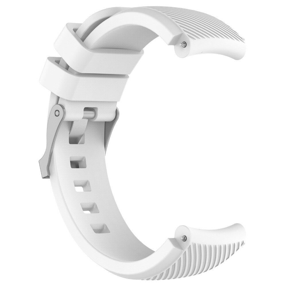 Wrist Strap for xiaomi huami Amazfit Stratos 3 2 2S strap Silicone band With Buckle Sports Belt for xiaomi huami amazfit3: White