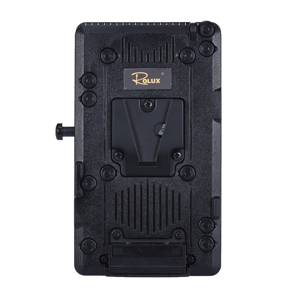 Rolux RL-IS2 V-mount Battery Plate V-lock DIY Power Supply Battery Plate for Sony BMCC BMPCC Camcorder Monitor LED Video Light