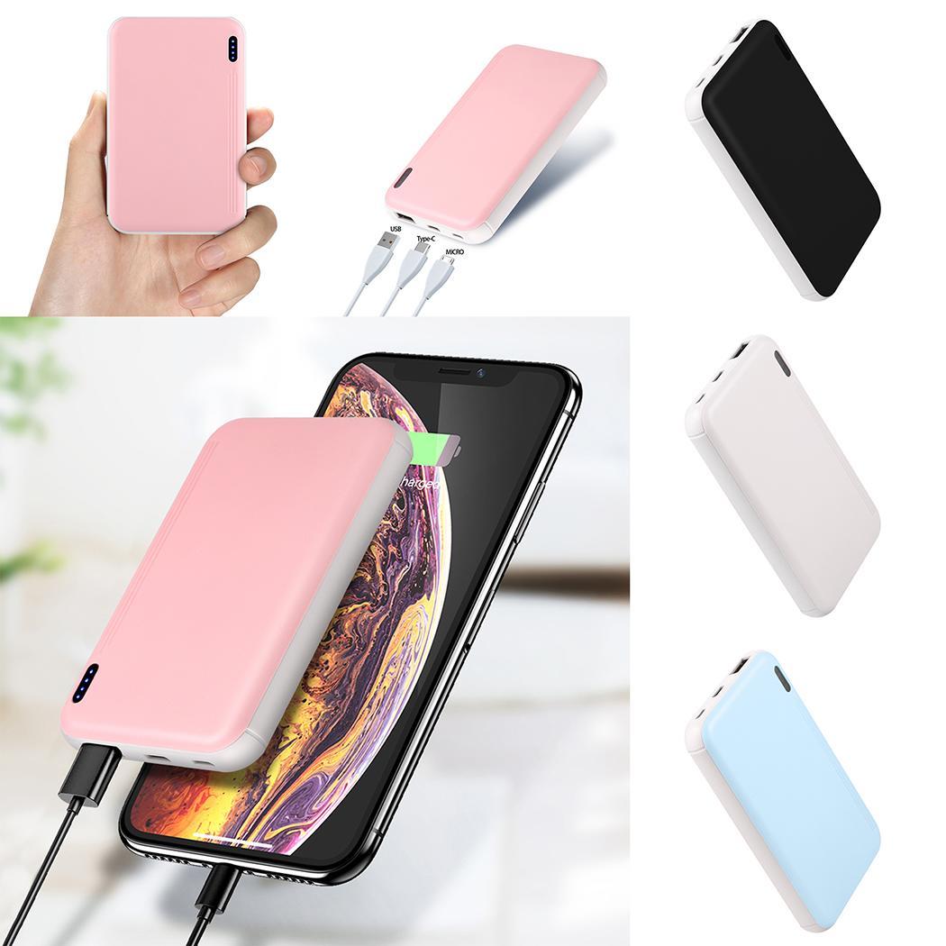 10000mAh Portable batterie externe de Téléphone Portable Chargeur de Batterie Externe chargeur portatif à deux bornes usb Rose Poverbank Charge Rapide Pour iPhone
