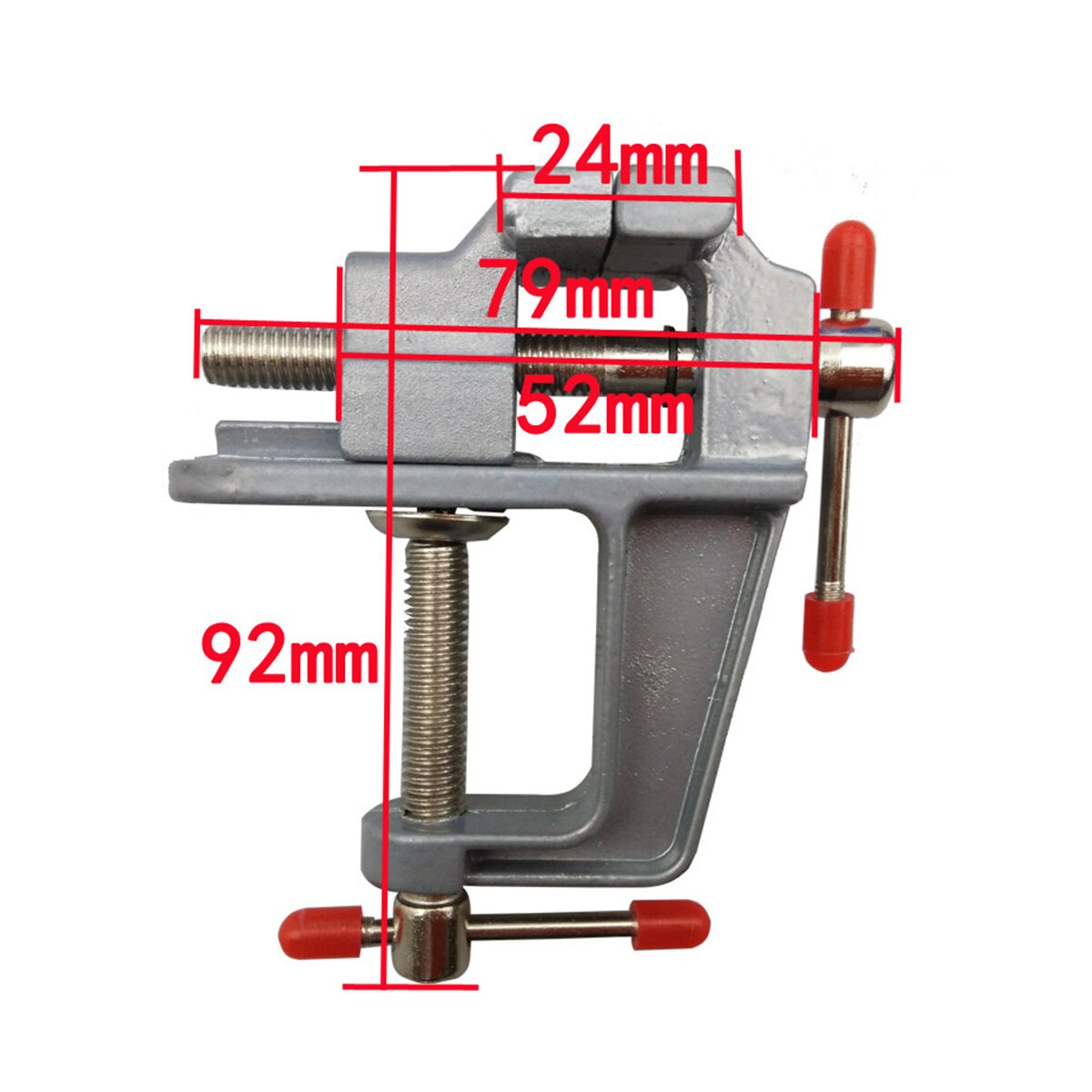 Mini Table Vise Aluminum Alloy Bench Vice Swivel Lock Clamp Mini Tool Vice Muliti-Funcational Craft Hobby Home Tool Accessories