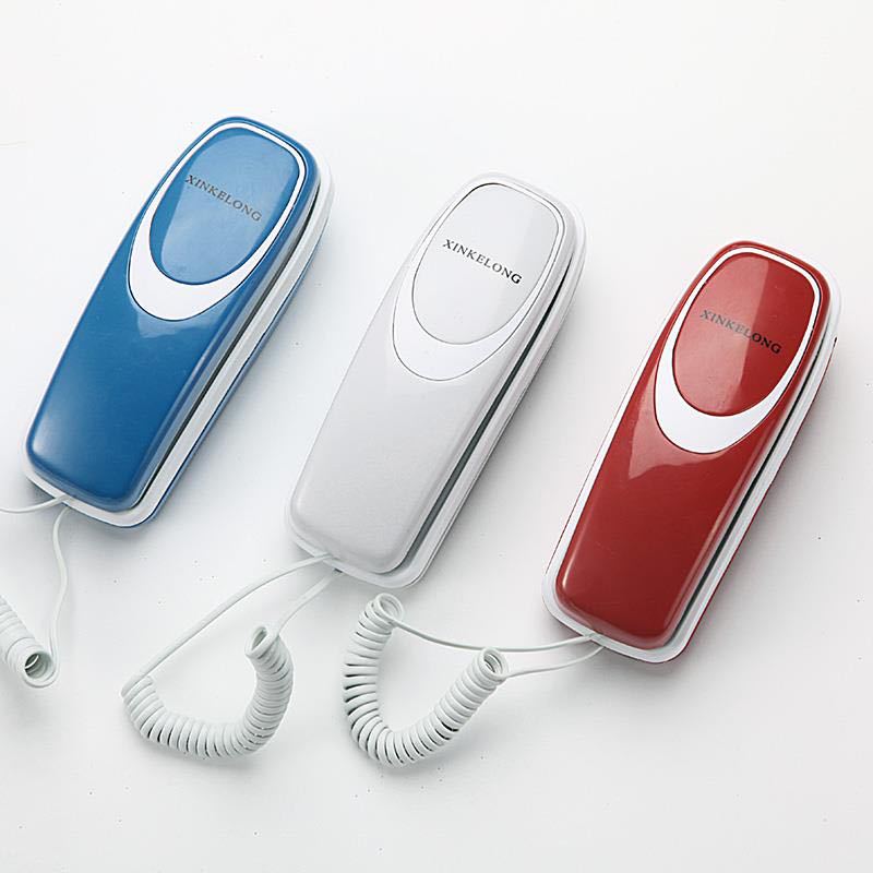 Fixed telephone small extension landline home hotel bathroom waterproof and corded wall-mounted mini Desktop Corded