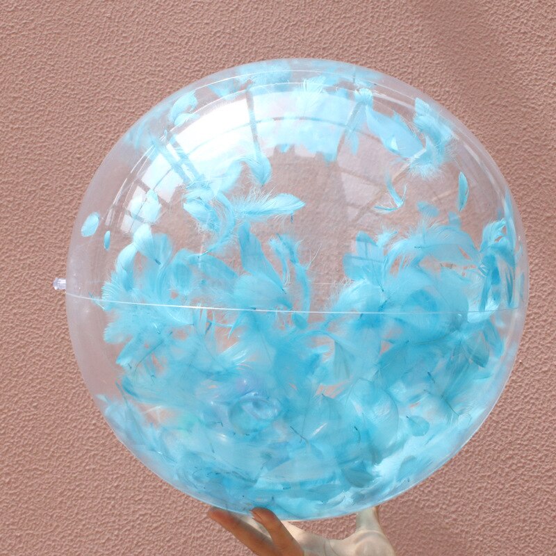 Instagram Popular Nice Inflatable Badminton Beach Ball Transparent Water Playing PVC Photo Props Children&#39;s Swimming Pool Toys