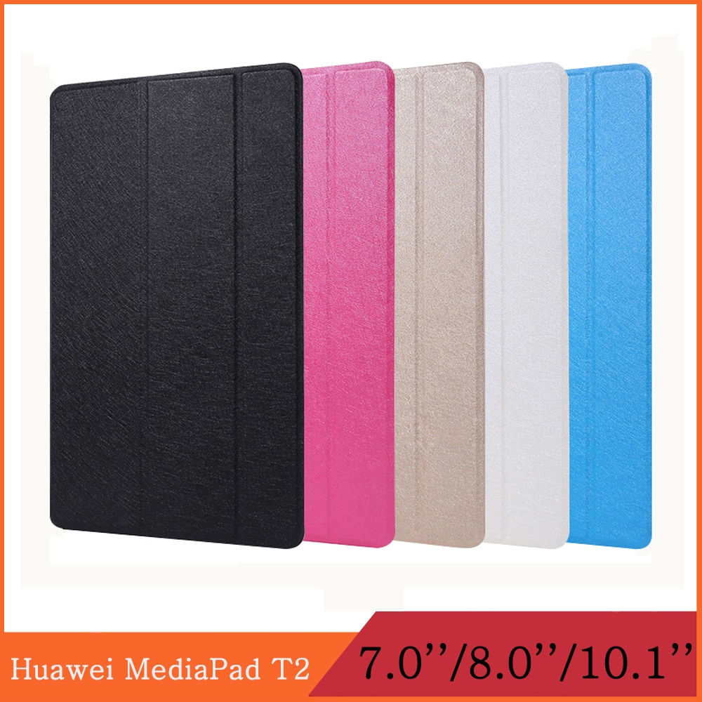 Funda dla Huawei MediaPad T2 7 8 10 Pro 7.0 8.0 10.1 PLE-703L/701L JDN-W09/AL00 FDR-A01L/A01W/A03L etui z klapką stojak na tablet case