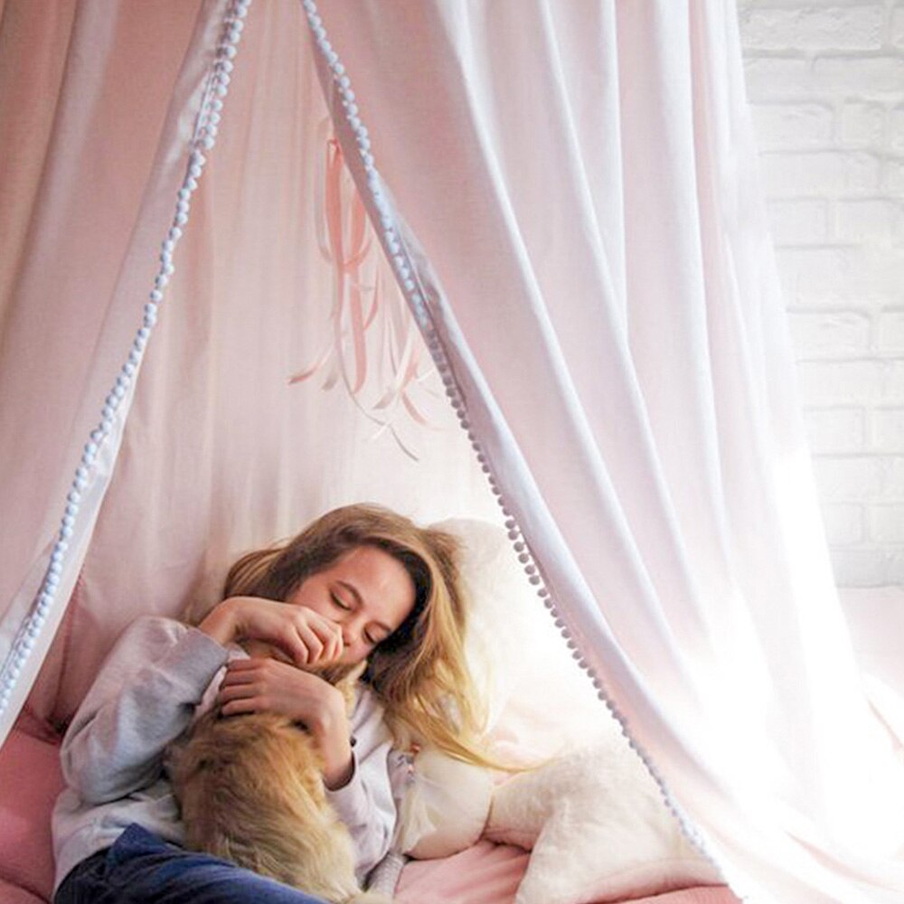 Hängen Baby Bett Moskito Net Vorhang Zelt Baby Krippe Netting Runde Hing Kinder Baldachin Zelt Kinder Zimmer Dekor Bett Moskito net