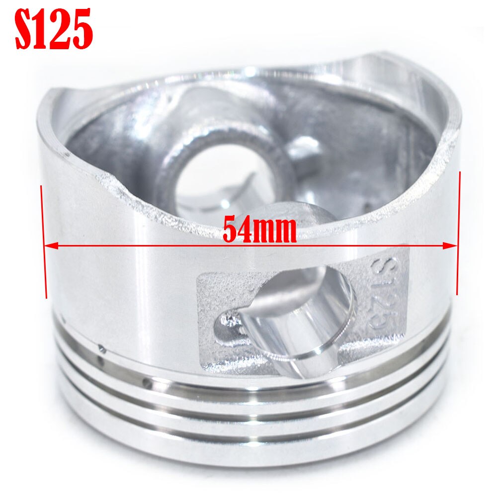 Kit de pistón de 52,4mm y 125CC, piezas del motor, pasador de anillo de pistón para Lifan S125 LF Dirt Pit Bike, motocicleta