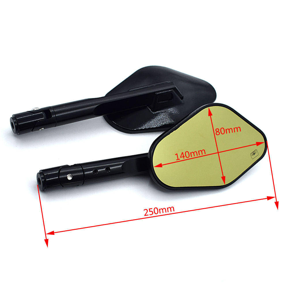 Z900 Z1000 Universele 8Mm 10Mm Motorfiets Achteruitkijkspiegel Aluminium Cnc Motorfiets Achteruitkijkspiegel Ultra Hd Achteruitkijkspiegel