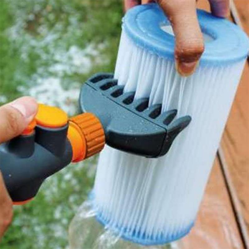 Swimming pool cleaning equipment paper element filter element cleaner cleaning brush hand-held filter element flushing tool