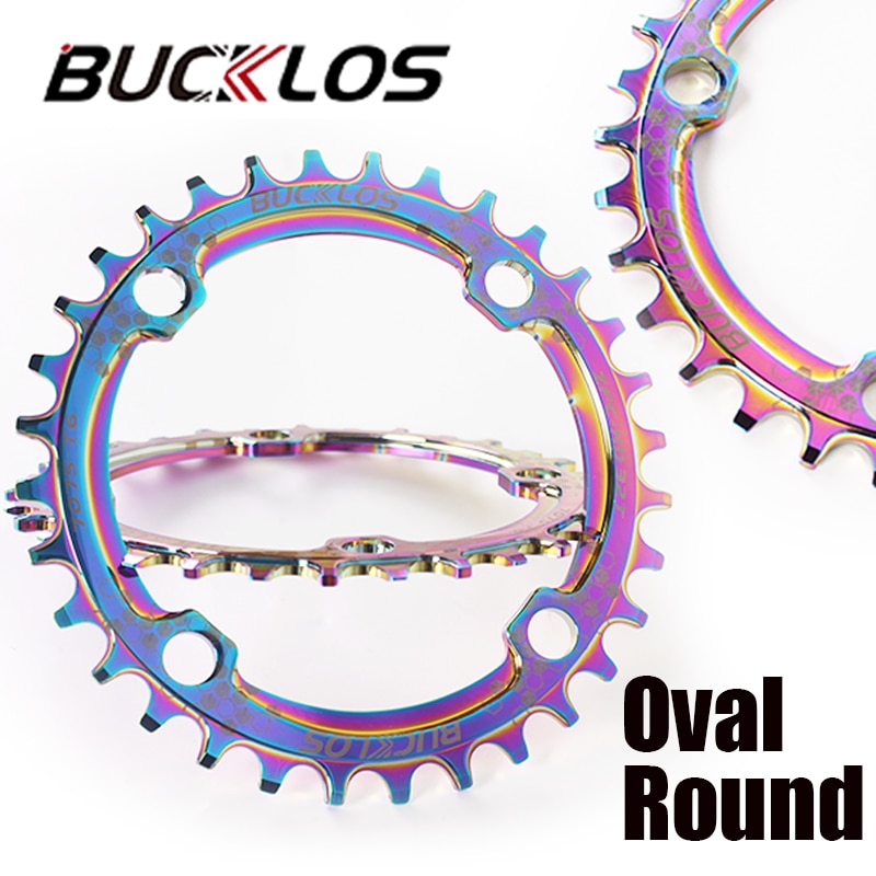 MTB bicycle Chainring Color plating chainwheel 30/32/34/36/38T Narrow Wide chainwheel 8/9/10/11 speed chain Ring Crankset