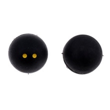 2 Pieces 18mm Ball Shape Tennis Squash Racquet/Racket Vibration Dampeners Shock Absorber Damper Black