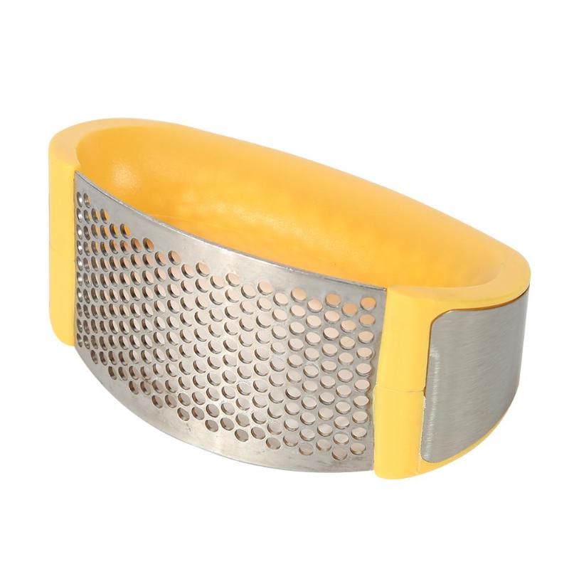 Multi-function Manual Garlic Presser Curved Garlic Grinding Slicer Chopper Stainless Steel Garlic Presses Cooking Gadgets Tool