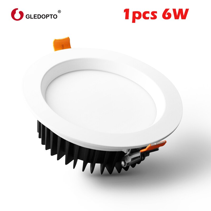 GLEDOPTO LED Downlight Smart Home ZIGBEE Light Link RGBCCT Led Dimmable Lamp Work With Ecoh Plus SmartThings Voice Control LED: 6W