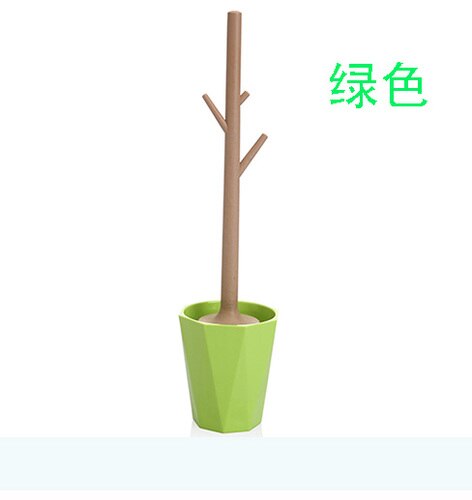 Un ensemble de brosse de bain en plastique ABS détachable en forme d'arbre brosse de toilette accessoires de salle de bain ZP7301648