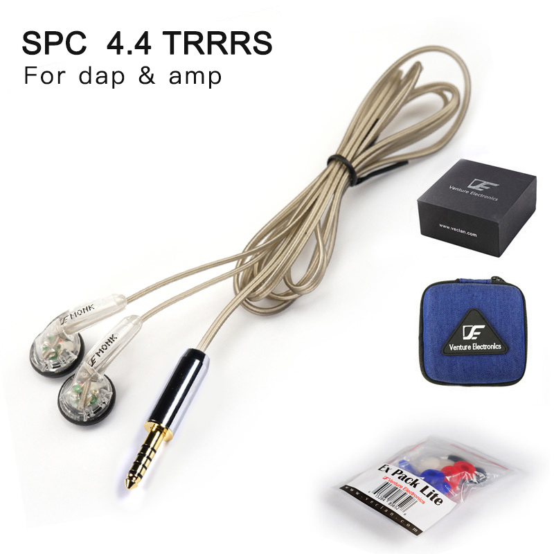 Venture Electronics VE Monk Plus SPC 3.5SE/2.5TRRS/4.4TRRRS Earbuds Hifi Earphones for pc & mobile phone: green