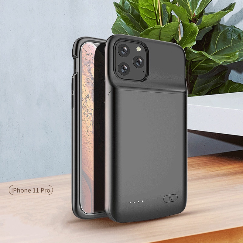 Neue! Für iPhone 11 Batterie Ladegerät Fall Ultra Dünne Weiche Silikon Abdeckung Power Bank Fall für iPhone 11 Pro Max Externe zurück Pack