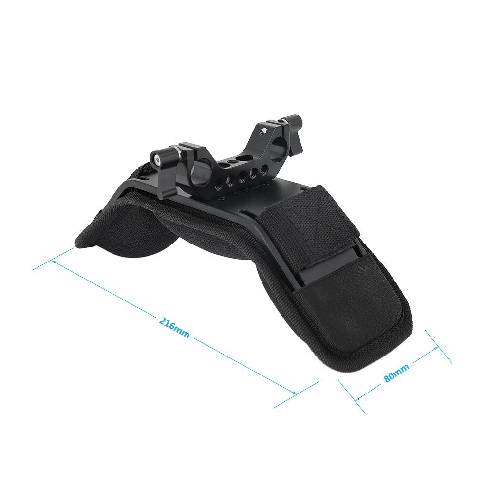 Kayulin Steady Dslr Schouder Mount Schouder Pad Voor Video Camcorder Camera Dv/Dc Ondersteuning Systeem Dslr Rig (15mm Railblock)