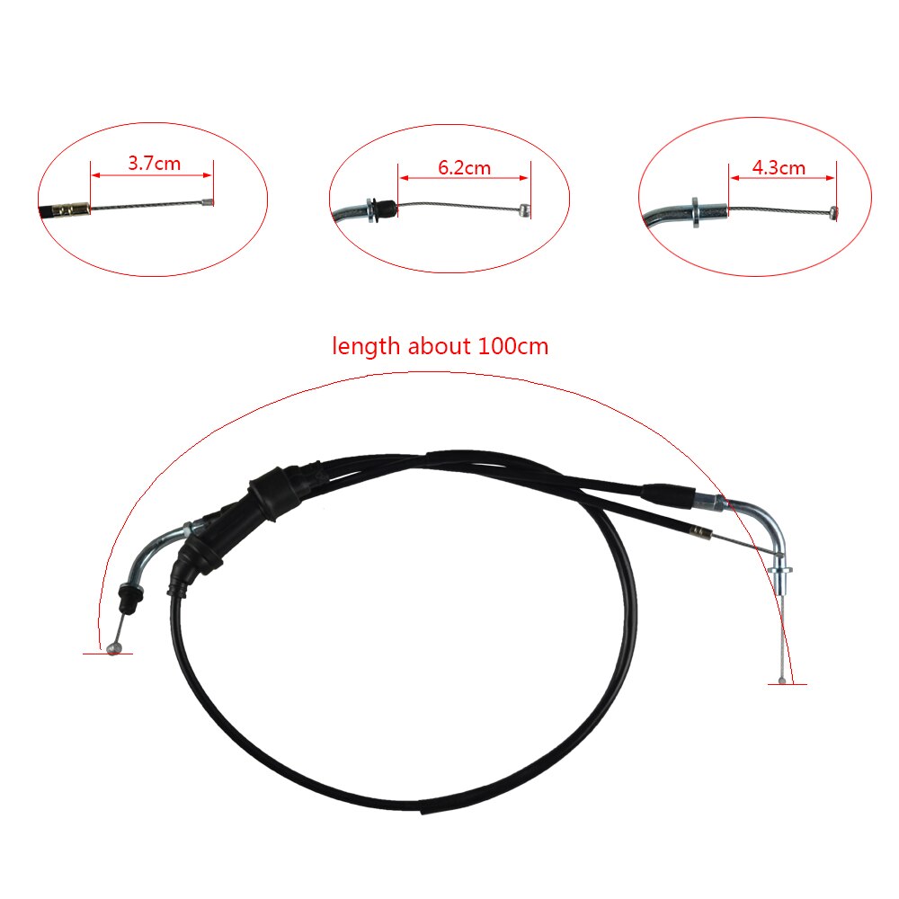 Cable De Aceleración Para Moto Yamaha PW80 Y BW80 (1985-2007) - Negro, Repuesto Directo Cable De Aceleración Para Moto Yamaha PW80 Y BW80 (1985-2007) - Negro, Repuesto Directo