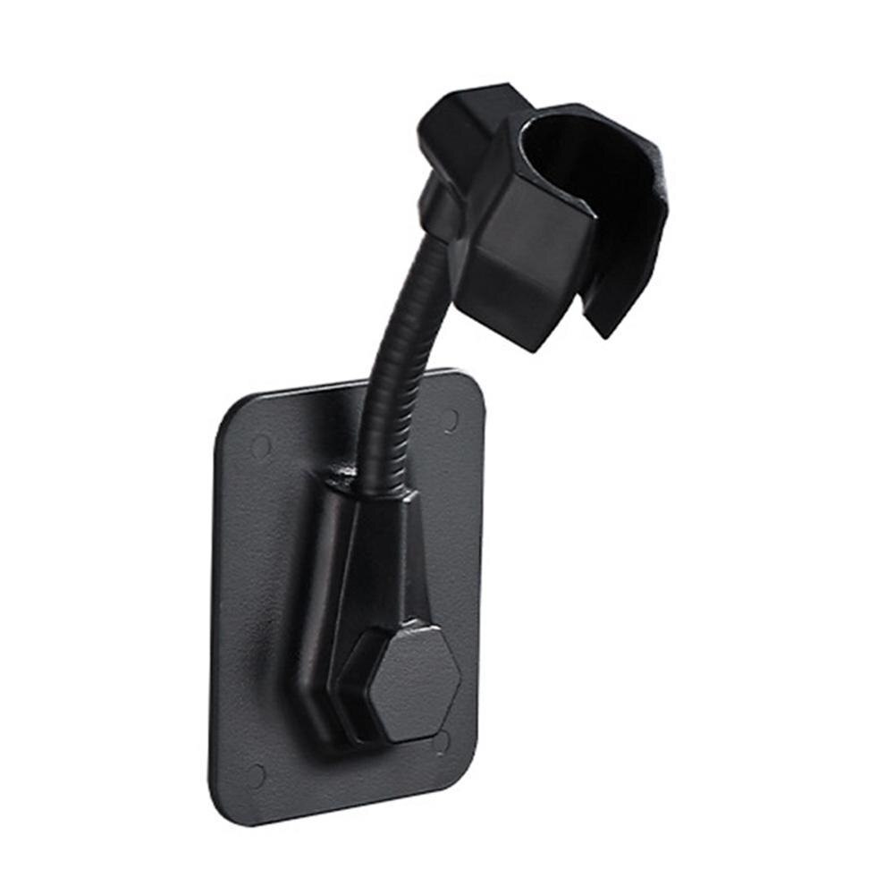 Faucet Shower Bracket Adjustable Nozzle punch-free Shower Nozzle Base Shelf: black