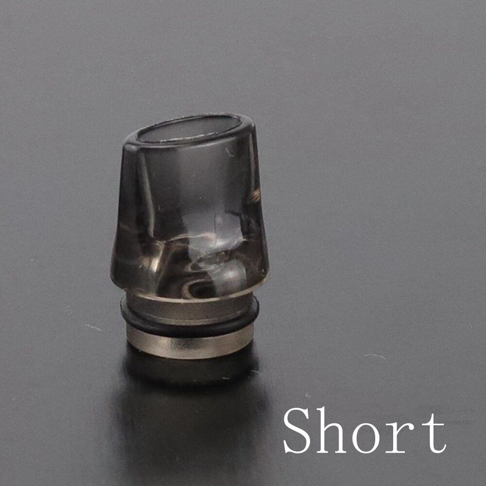 Flat Acrylic Plastic MTL 510 810 Drip Tip MouthPiece DripTip 810 For Atomizer RTA RBA RDA 8 Color: Black Short