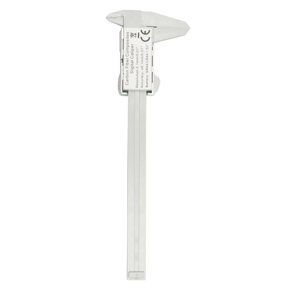 Calibrador Vernier de fibra de carbono electrónica Digital LCD de 100/150mm y 4/6 pulgadas, herramienta de medición, micrómetro, cinta métrica de 1m