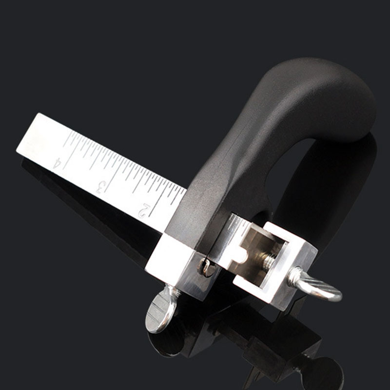 Leather DIY Hand Cutting Leather Strap Cutter Adjustable Draw Gauge Leathercraft Strip Belt Tools Leather Cut Tool