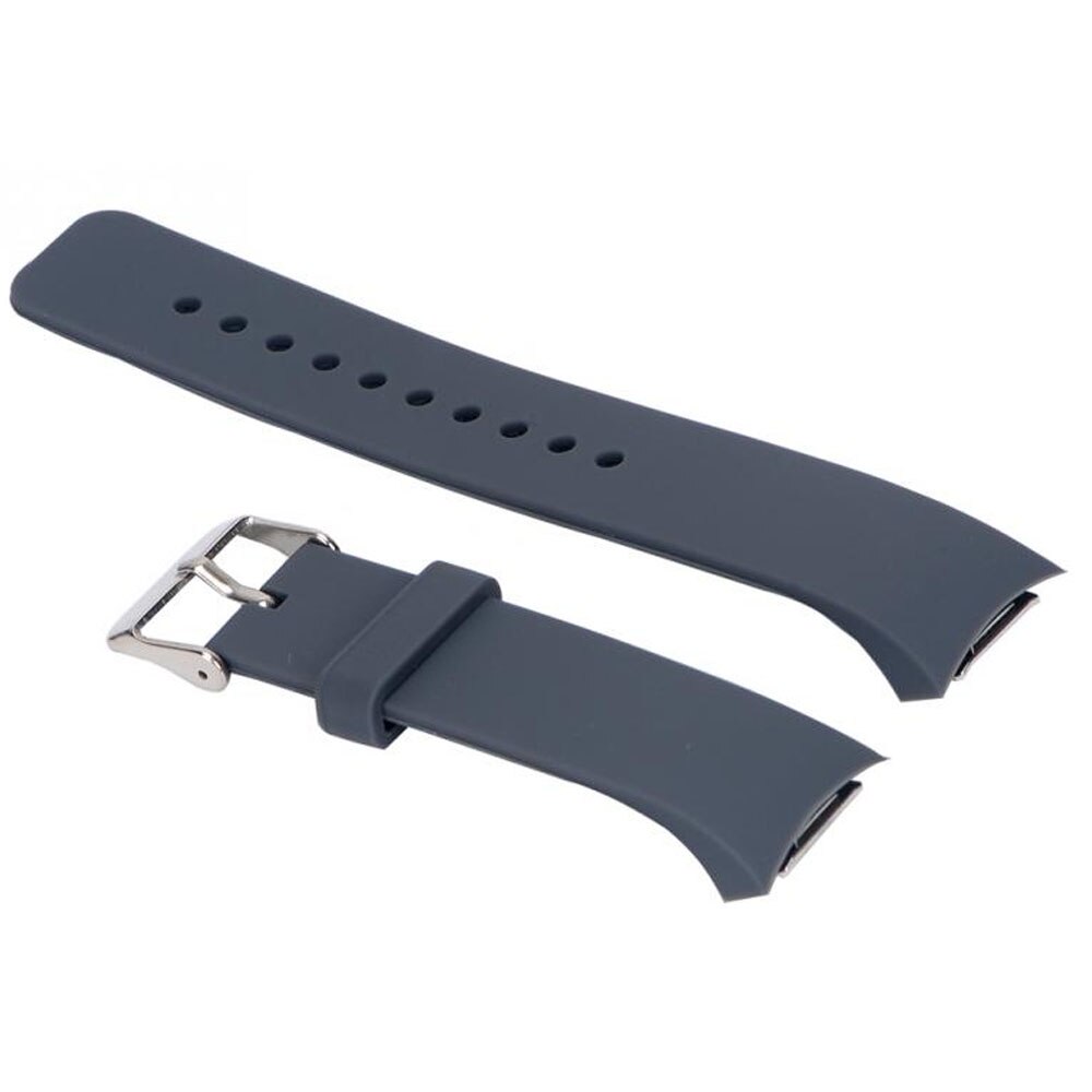 Siliconen Horloge Band Voor Samsung Galaxy Gear S2 R720 R730 Band Strap Sport Horloge Vervanging Armband 14 Kleuren Voor Keuze: Gray