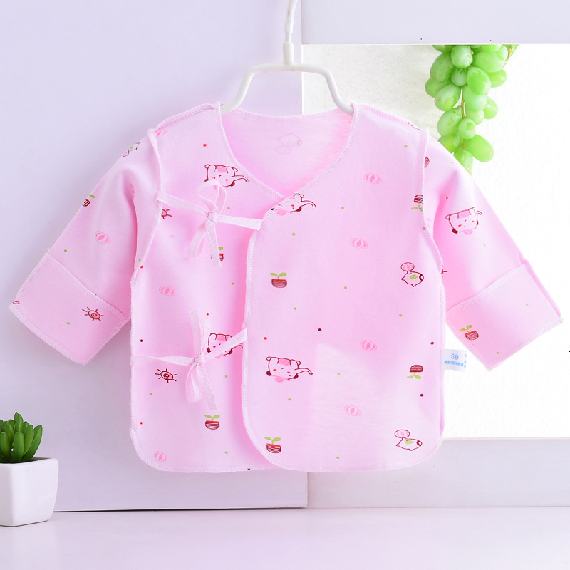 Spirng Pasgeboren Baby Kleding Puur Katoen Ondergoed Voor Kinderen Pasgeboren 0-3M Baby Tops Baby Meisjes Kleding unisex Jongens Ondergoed: 3