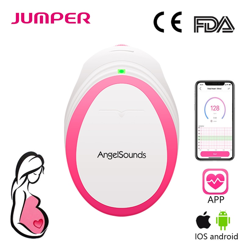 Angelsounds kannettava tasku sikiön doppler vauva ääni sydämenlyönti raskaana oleva synnytysmonitori 3 mhz kotitalouksien terveydenhuolto