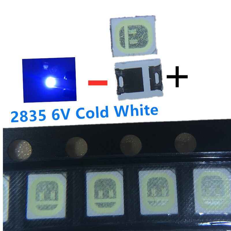 200 pièces pour l'entretien Konka Changhong Amoi LCD TV rétro-éclairage LED bande lumières avec la baie est 2835 SMD LED perles 6V: 2835 6V NO1