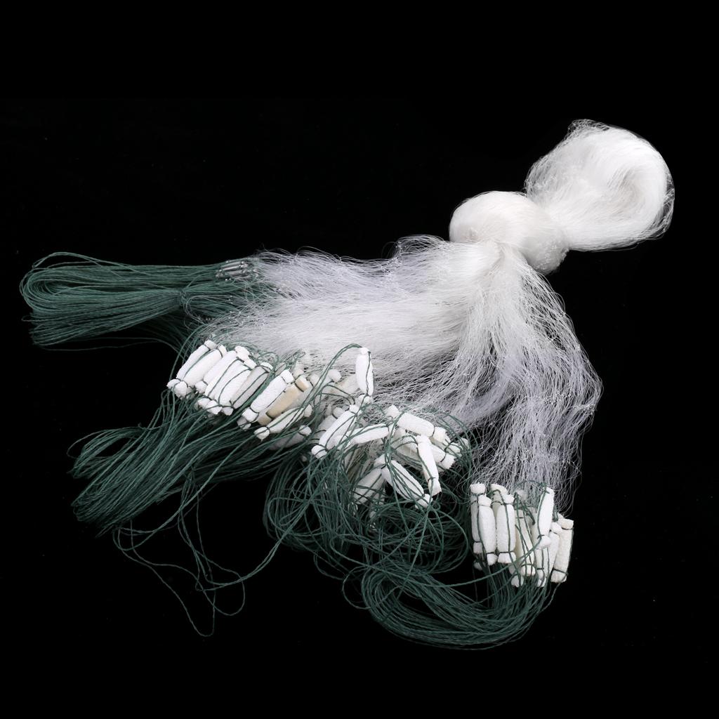 3 Layers Fishing Fish Mesh Trap Nylon Fishing Gill Net Casting Sinking Net Gillnet, 20m 25m 26m