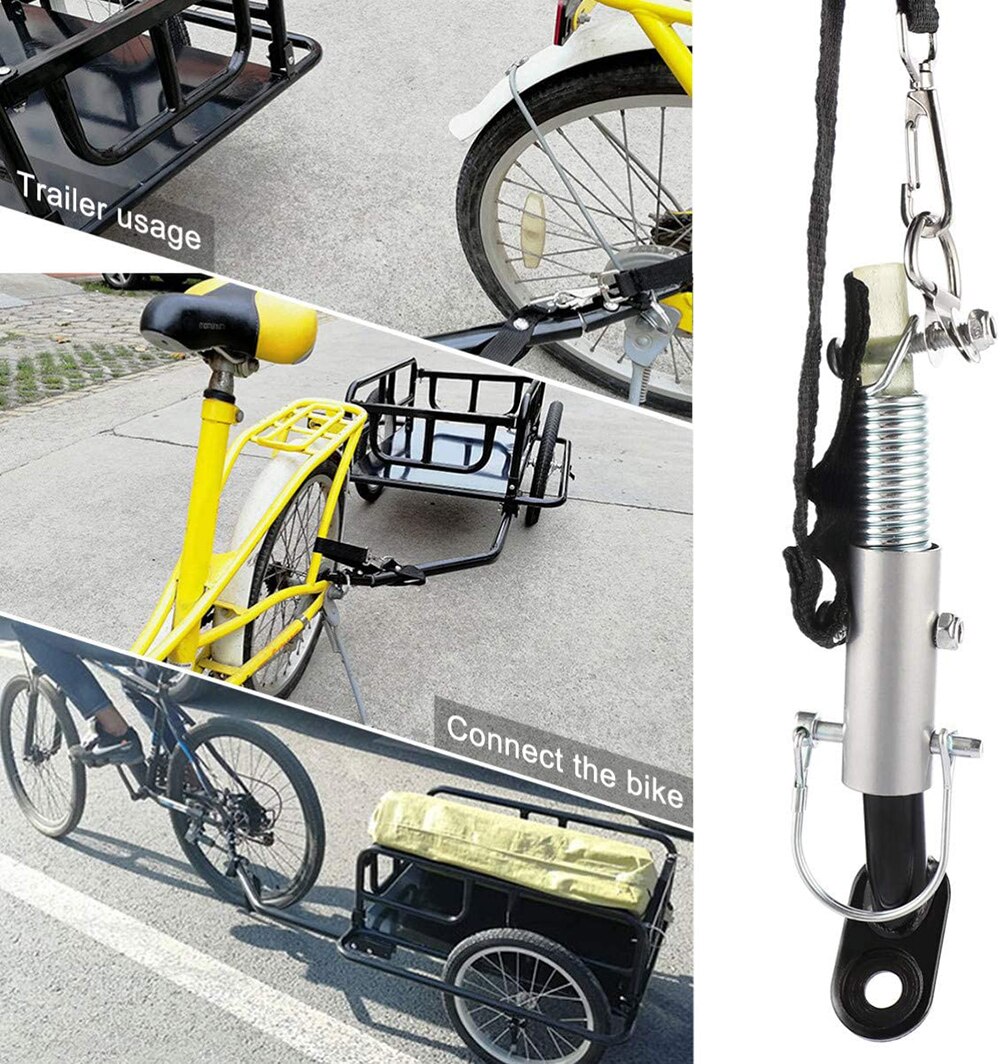 Cykel cykeltrailer kobling påhængsvogn anhængertræk tilslutningstilbehør sort holdbar kompakt praktisk let