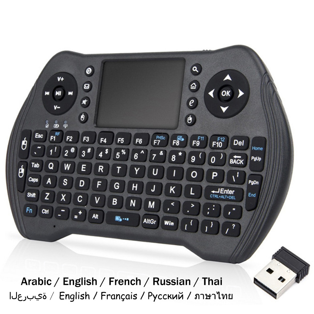 Wireless Keyboard MT10 2.4GHz Mini Wireless Keyboard with Touchpad for Android TV Box PC Laptop
