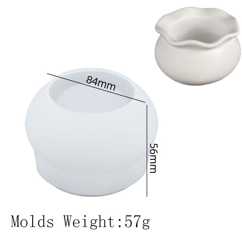 Moule en Silicone pour pot de fleurs succulentes, bricolage, boîte de rangement artisanale pour aquarium, fabrication de pot de bougie en résine de plâtre, moules de moulage, décoration de la maison: vert clair