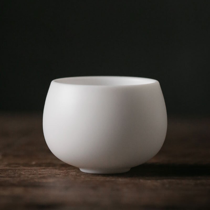 Tangpin dehua keramiske tekopper hvid porcelæn tekop håndlavet kinesisk kung fu kop drinkware: Stil d