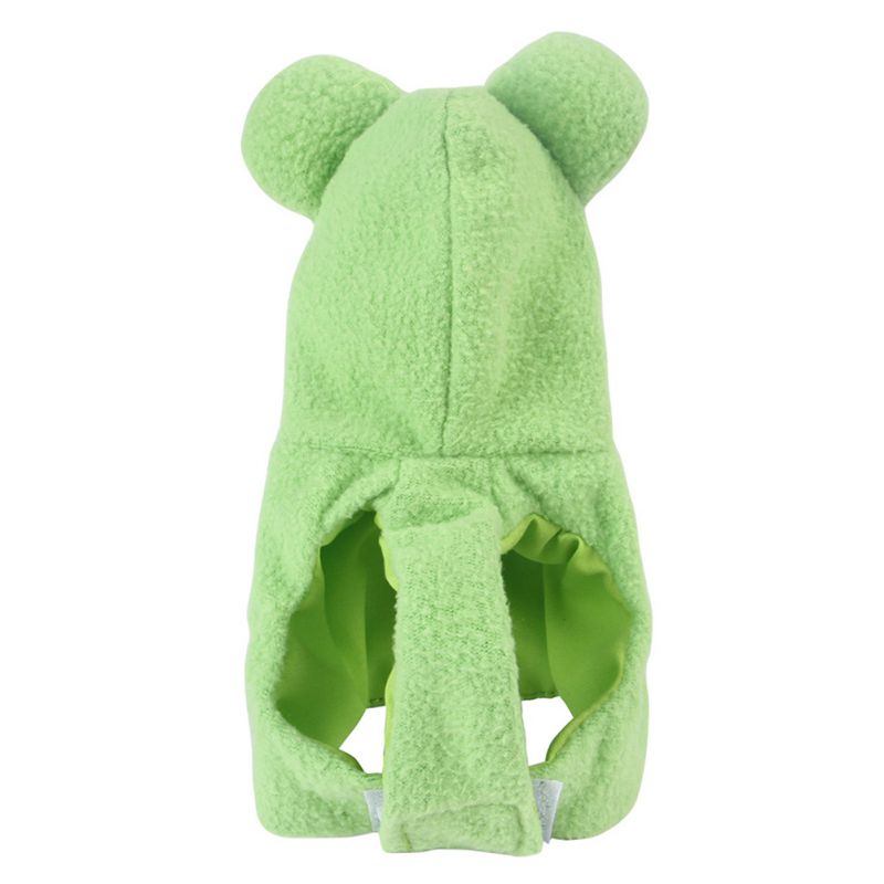 Pet Bird Clothes Parrot Pigeons Frog Shape Hooded Sweater Warm Apparel Party Dress Up Cosplay Bird Costume