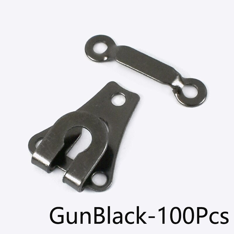 50/100Pcs Broek Broek Metalen Knoppen Vrouwen Rok Gesp Naai-Op Pak Jas Kledingstuk Haken diy Naaien Accessoires: GunBlack-100pcs