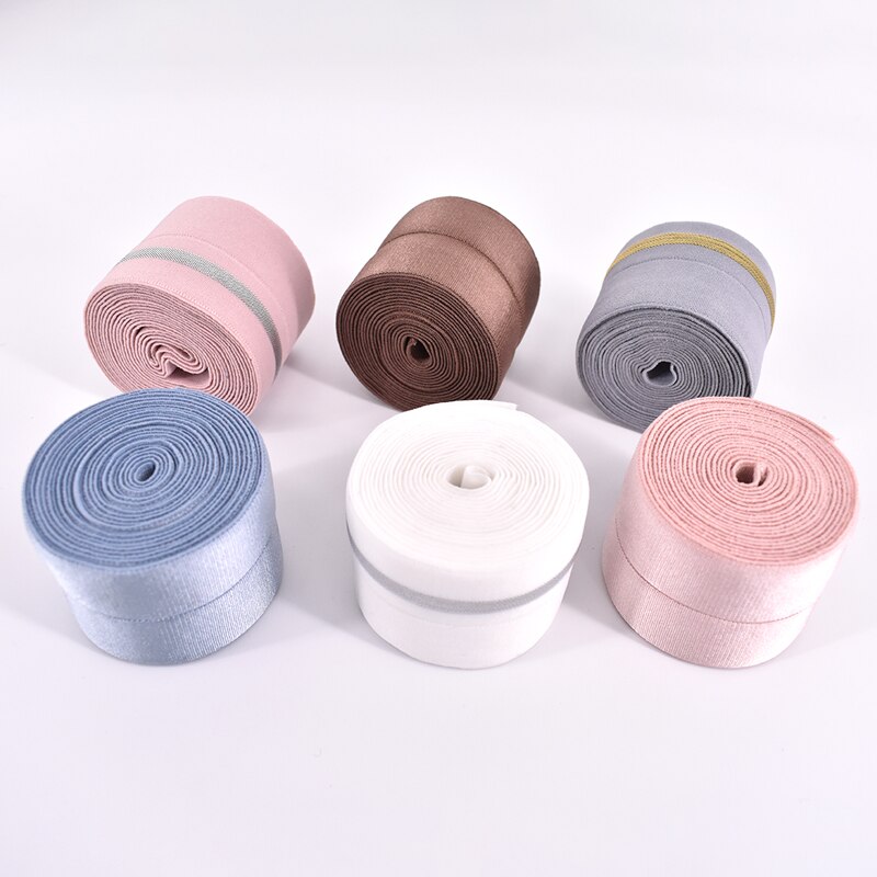 Vouw Over Elastische Bands 40mm Touw Rubber Band Lijn Spandex Lint Naaien Lace Trim Taille Band Kledingstuk Accessoire 4 cm 1 meter