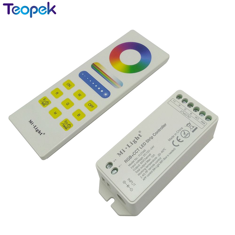 MiBoxer FUT045 RGB + CCT LED Controller AUTO-SYNC Zeit funktion + FUT088 RGB + CCT Full Touch Fernbedienung