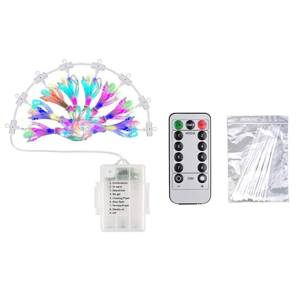 104 LED Solar Garden Umbrella light Outdoor Waterproof IP67 String Lights Garden with Remote Control Umbrella Decorative Lights